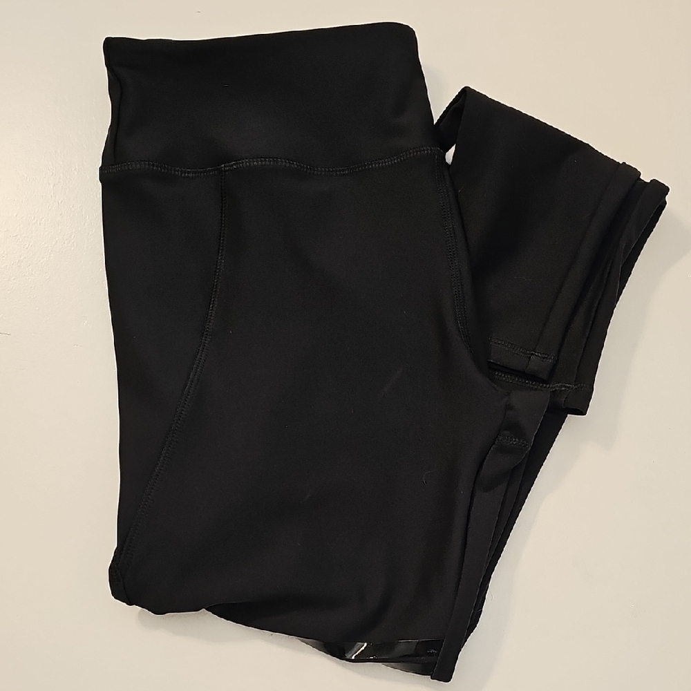 Gottex Legging Black With Red And White Stripes At ( Back) Calf Size Large - Picture 7 of 8